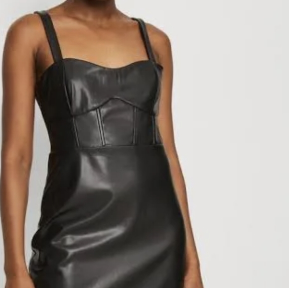 Guess Dresses & Skirts - NWT Guess Reid Faux-Leather Dress size 4